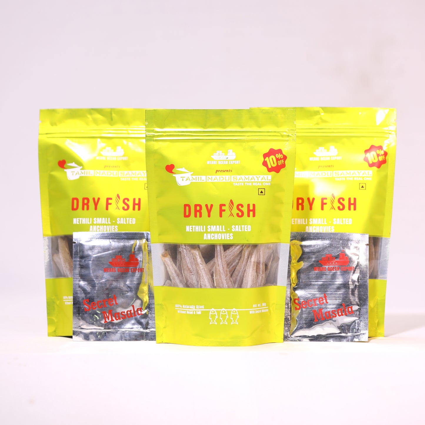 Nethili - Anchovies Dry Fish (without head and tail fully cleaned) Export quality