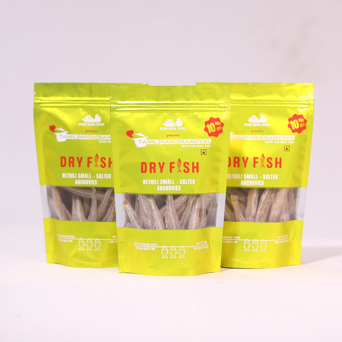 Nethili - Anchovies Dry Fish (without head and tail fully cleaned) Export quality