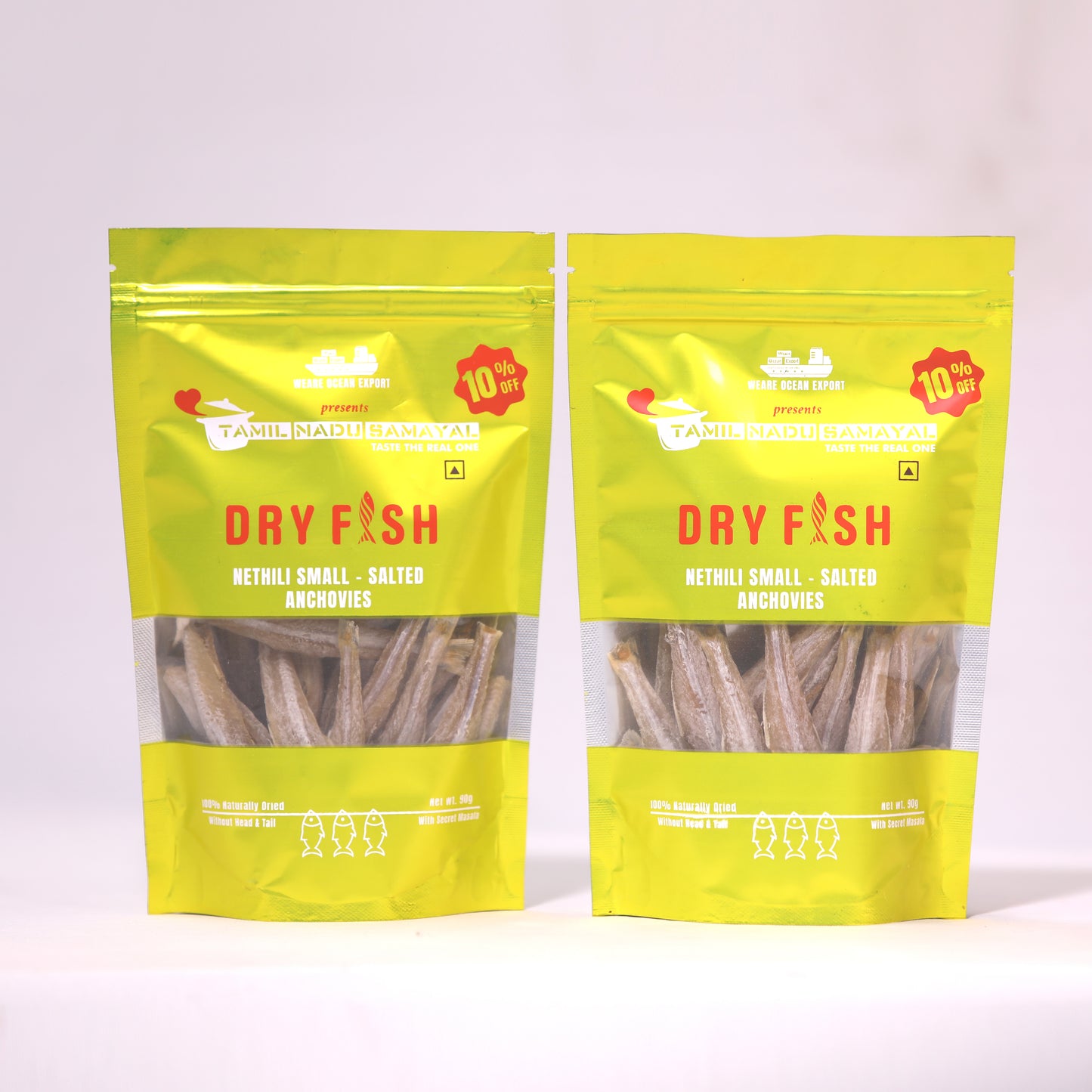 Nethili - Anchovies Dry Fish (without head and tail fully cleaned) Export quality